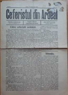 |Ziarul Ceferistul din Ardeal , an 1 , nr. 1 , Sibiu , 1919 foto