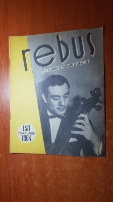 revista rebus nr. 158 din 20 ianuarie 1964 foto