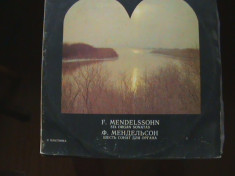 F. MENDELSSOHN - SONATELE 4,5,6 - Melodia - Disc pick-up vinil foto