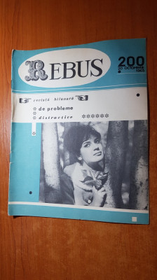 revista rebus nr. 200 din 20 octombrie 1965 foto