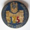 Rara! Insigna Cercul Militar National 125 ani 1876-2001,diametrul=40 mm