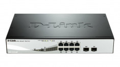 Dlink Sw 6P-Gb Poe 2Cmb Smart Rm foto