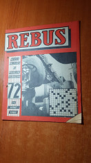 revista rebus nr. 72 din 20 iunie 1960 - total necompletata foto