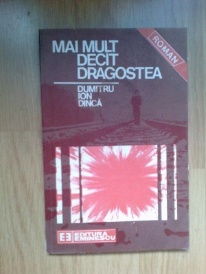 h0d Mai mult decat dragostea - Dumitru Ion Dinca foto