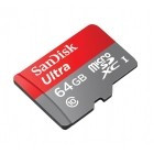 Ultra microSDXC UHS-I 64GB CL10 + Adapter SD SanDisk foto