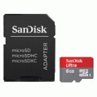 8GB Micro SDHC CLS10 30MB/s + adaptor SD SanDisk foto