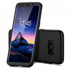 Capac de protectie Full silicone 360?(fata+spate) pentru Samsung Galaxy S8 , negru foto