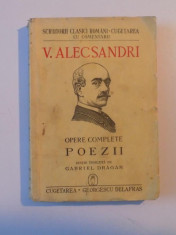 OPERE COMPLETE: POEZII de V. ALECSANDRI 1941 foto