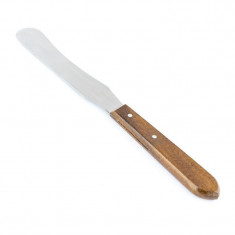 Spatula curbata din inox pentru ceara si parafina foto