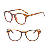 Ochelari unisex lentila clara RETRO DESIGN FASHION leopard toc inclus