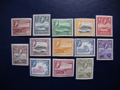 ANTIGUA 1963 SERIE INCOMPLETA 13V/15V ELISABETA II ANGLIA/COLONII MH foto