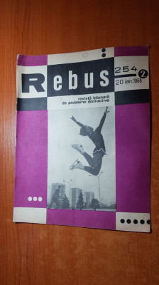 revista rebus nr. 254 din 20 ianuarie 1968 foto