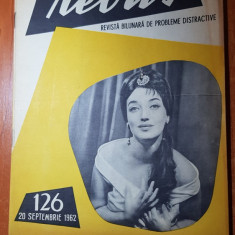 revista rebus nr. 126 din 20 septembrie 1962