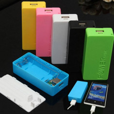 5600mAh 2X 18650 USB Power Bank carcasa foto