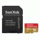 Micro SDXC 64GB CLS10 45MB/s + adaptor SD SanDisk foto