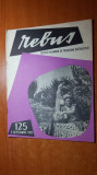 Revista Rebus nr. 125, 5 Septembrie 1962, Completată cu Creionul - Colecție Rară