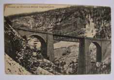 Carte postala viaduct Oravita - Anina (jud. Caras-Severin) circulata 1913 foto