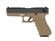 Replica WE G18 TAN gen.4 metal slide arma airsoft pusca pistol aer comprimat sniper shotgun foto