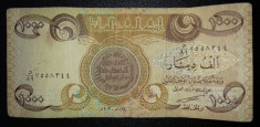 1000 dinars/ dinari, 2003 Iraq foto