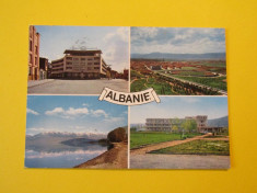 Foto-carte postala Stadionul din KORCA - ALBANIA (1962) foto