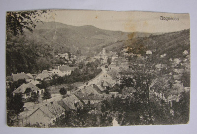 Carte postala DOGNECEA (jud. Caras-Severin, Banat) circulata la 1926 foto