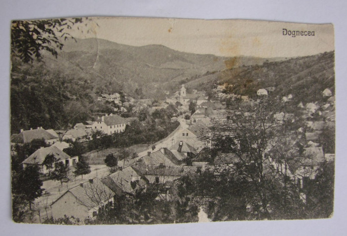 Carte postala DOGNECEA (jud. Caras-Severin, Banat) circulata la 1926