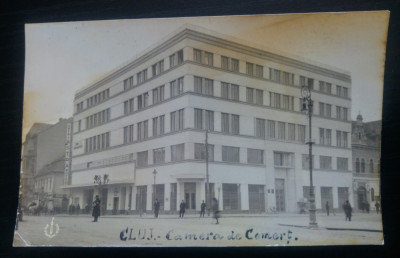 Cluj, Camera de Comert, 1931/Carte postala, C.P., CP foto