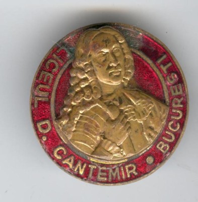 DIMITRIE CANTEMIR - Insigna veche email foto