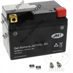 MBS Baterie moto fara intretinere cu gel 12V5Ah YTX4L-BS JMT, Cod Produs: 7070104MA foto
