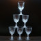 SET / SERVICIU 6 PAHARE VIN DIN CRISTAL