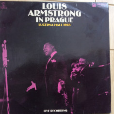 louis armstrong lucerna hall prague 1965 live disc vinyl lp muzica jazz blues VG