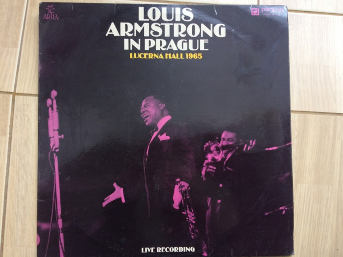 louis armstrong lucerna hall prague 1965 live disc vinyl lp muzica jazz blues VG