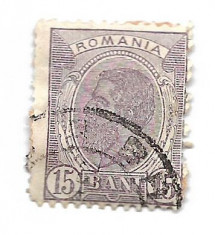 Spic de grau, 1903, 15 bani, violet, obliterat (198) foto