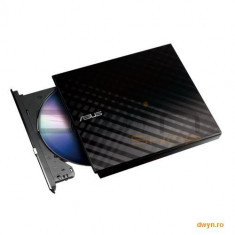 DVD+/-RW Asus extern 8X slim USB negru retail foto
