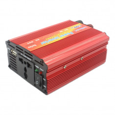 Invertor tensiune 12V-220V Lairun, 500 W, putere continua 425 W foto