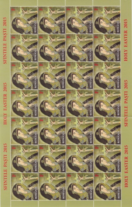 PASTI 2015 COALA DE 28 TIMBRE RARA!,MNH,ROMANIA.
