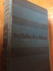 DER VOLKS BROCKHAUS - 1943 - ( U-Z ) - CARTE IN LIMBA GERMANA foto