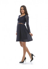 Rochie eleganta, Emar Shop, tricot, bleumarin foto