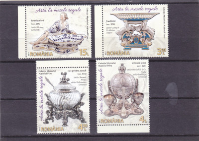 ARTA LA MESELE REGALE,2017,LP 2165, MNH,ROMANIA. foto