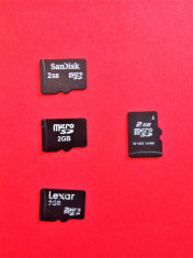 Card de memorie Micro SD 2 GB, card mirco sd pt telefon, tableta, boxa portabila foto