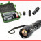 Lanterna Cree LED Super Puternic + Acmulator + 5 Faze + Zoom Rezistenta SOC/APA