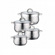 Set oale din inox cu capac 8 piese Peterhof PH15760 foto