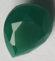 Set 6 pietre smarald verzi pentru colier, inel, cercei, dimensiune 2 X 1.6 cm foto