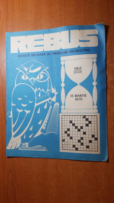 revista rebus nr. 522 din 15 martie 1979 -total necompletata foto