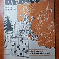 revista rebus nr. 509 din 1 septembrie 1978