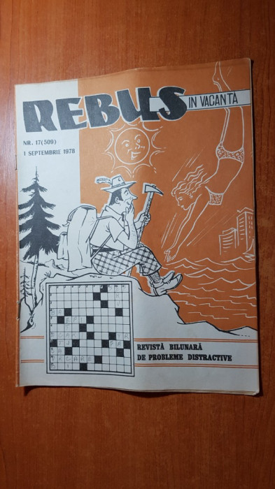 revista rebus nr. 509 din 1 septembrie 1978