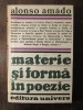 MATERIE SI FORMA IN POEZIE-ALONSO AMADO