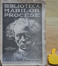 Biblioteca marilor procese numar special Delavrancea An I Nr 4 5 foto