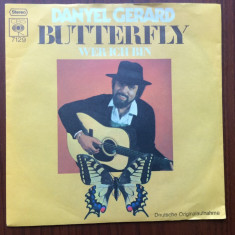 danyel gerard butterfly single disc vinyl muzica pop CBS rec. germany 1971 VG+