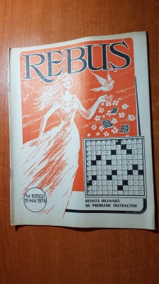 revista rebus nr. 502 din 15 mai 1978 foto